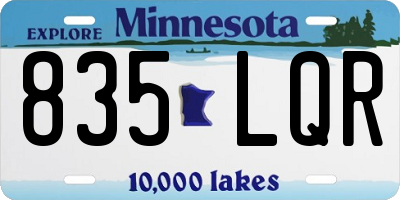 MN license plate 835LQR