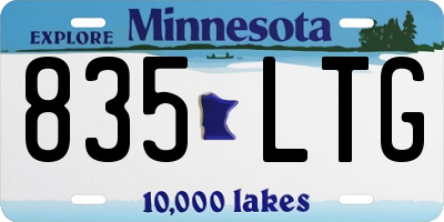 MN license plate 835LTG