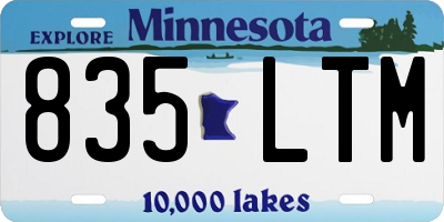 MN license plate 835LTM