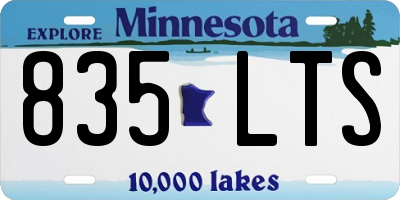 MN license plate 835LTS