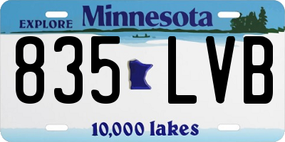 MN license plate 835LVB