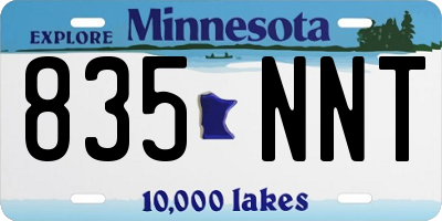 MN license plate 835NNT
