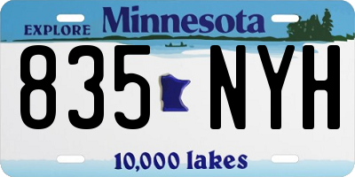 MN license plate 835NYH