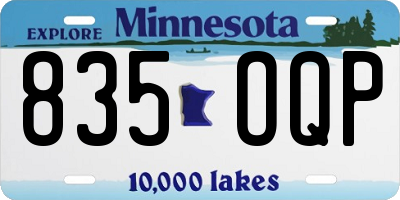 MN license plate 835OQP