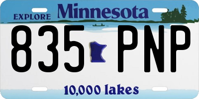 MN license plate 835PNP