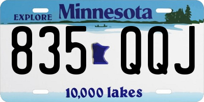MN license plate 835QQJ