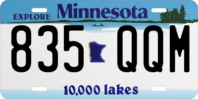 MN license plate 835QQM