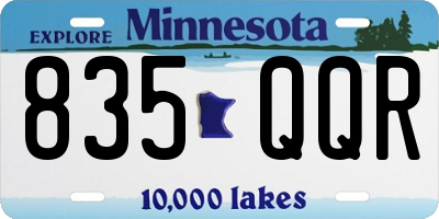 MN license plate 835QQR