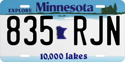 MN license plate 835RJN