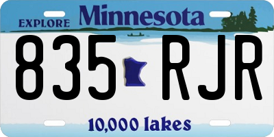 MN license plate 835RJR