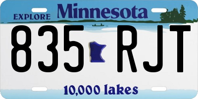 MN license plate 835RJT