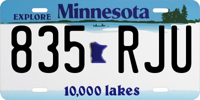 MN license plate 835RJU