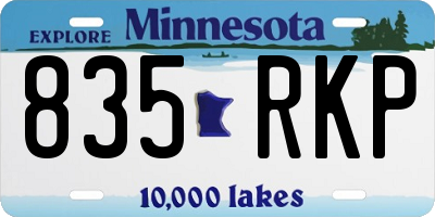 MN license plate 835RKP