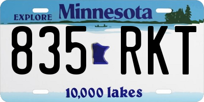 MN license plate 835RKT