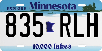 MN license plate 835RLH