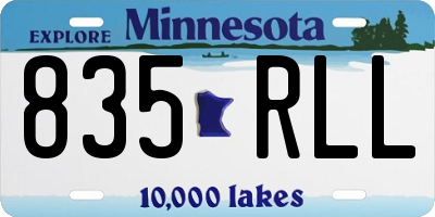 MN license plate 835RLL