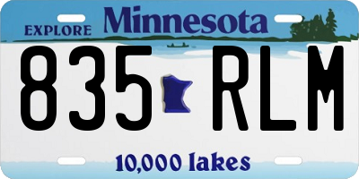 MN license plate 835RLM