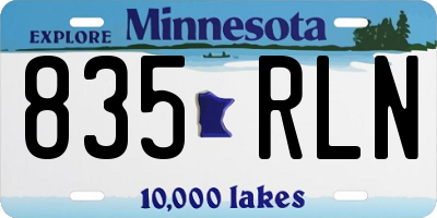 MN license plate 835RLN