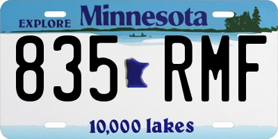 MN license plate 835RMF
