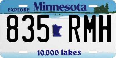 MN license plate 835RMH