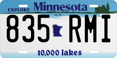 MN license plate 835RMI