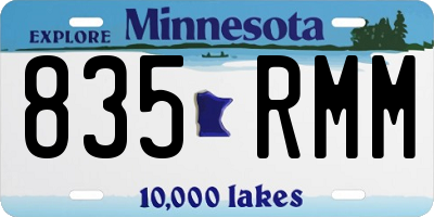 MN license plate 835RMM