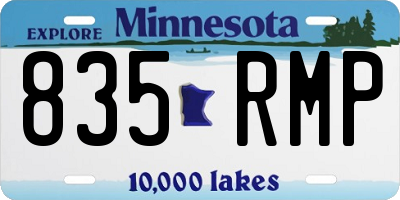 MN license plate 835RMP