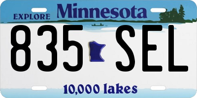 MN license plate 835SEL