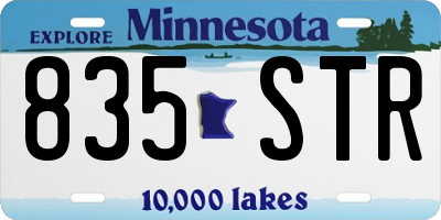MN license plate 835STR