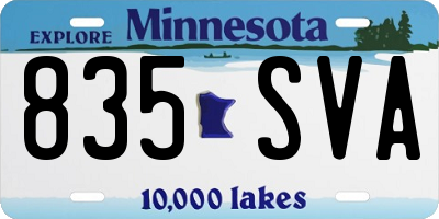 MN license plate 835SVA