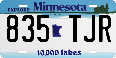 MN license plate 835TJR