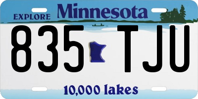 MN license plate 835TJU