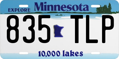 MN license plate 835TLP