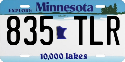 MN license plate 835TLR