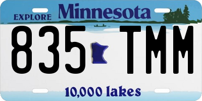 MN license plate 835TMM