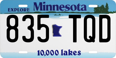 MN license plate 835TQD