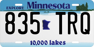 MN license plate 835TRQ