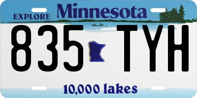 MN license plate 835TYH