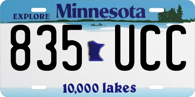 MN license plate 835UCC