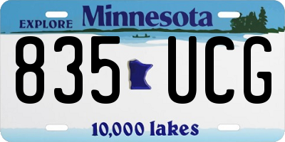 MN license plate 835UCG