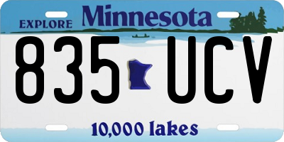 MN license plate 835UCV