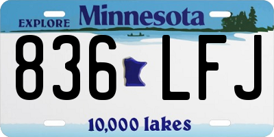 MN license plate 836LFJ