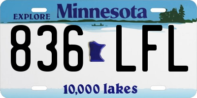 MN license plate 836LFL