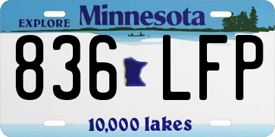 MN license plate 836LFP
