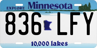 MN license plate 836LFY