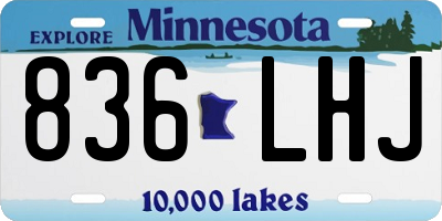 MN license plate 836LHJ