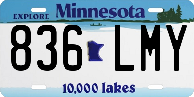 MN license plate 836LMY