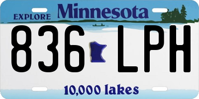 MN license plate 836LPH