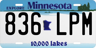 MN license plate 836LPM