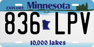 MN license plate 836LPV